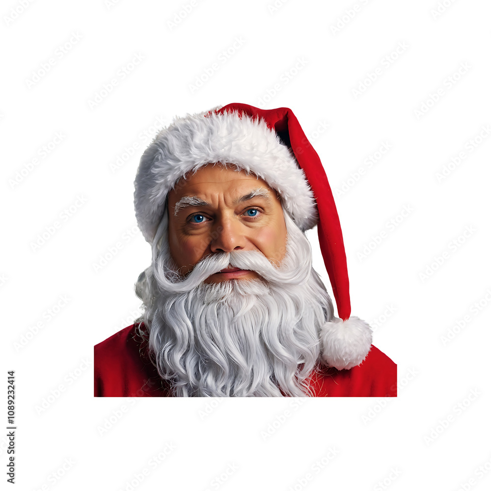 Naklejka premium santa claus isolated on white background