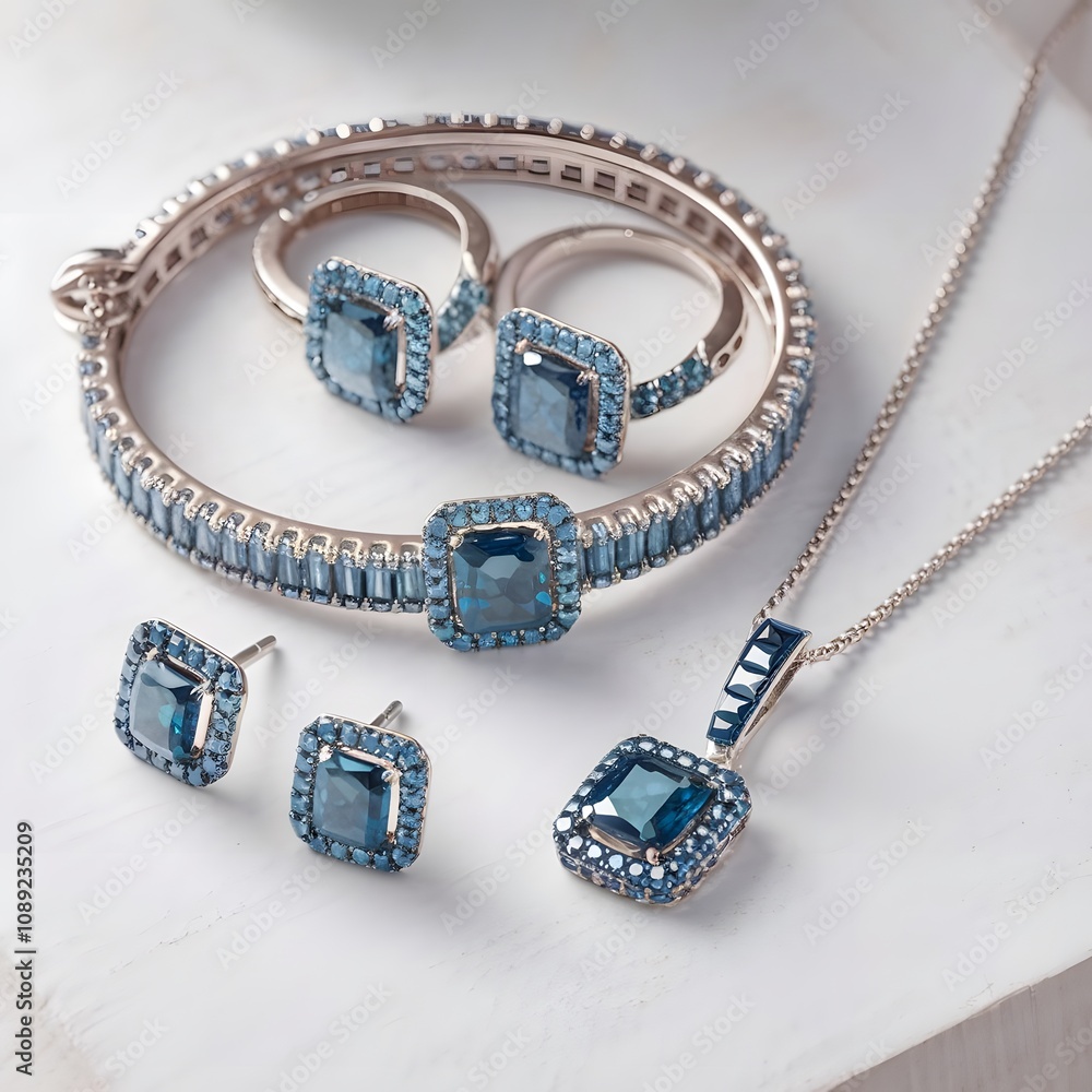 Beautiful and luxury necklace on jewelry stand Beautiful and luxury necklace on jewelry stand
