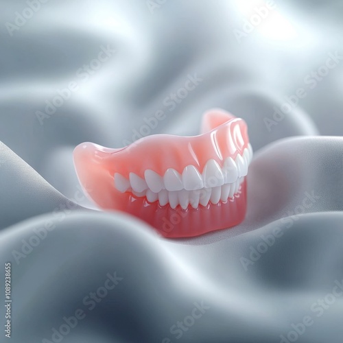 Wallpaper Mural realistic dental model showcasing healthy teeth and gums Torontodigital.ca