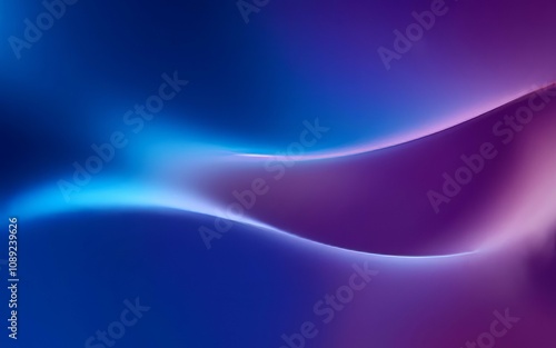 Blue purple abstract flow. Serene gradient background evoking tranquility and calm. Perfect for modern designs.