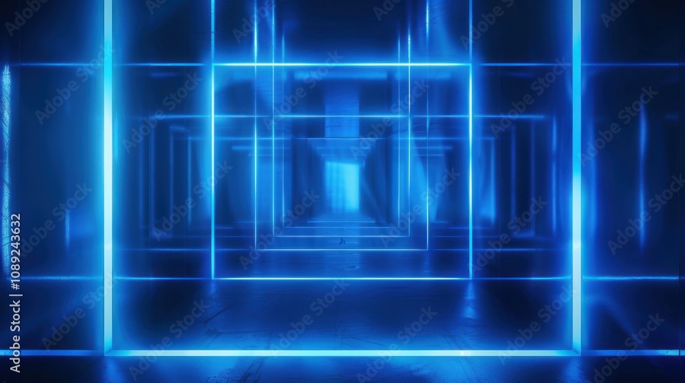 Fototapeta premium Neon Light Tunnel