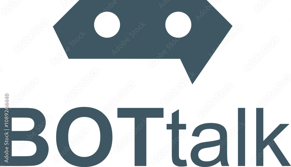 bot talk robot logo design bot talk robot logo design