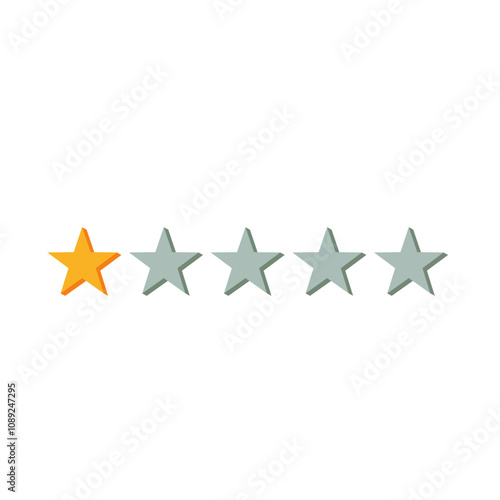 1 Star Rating Icon