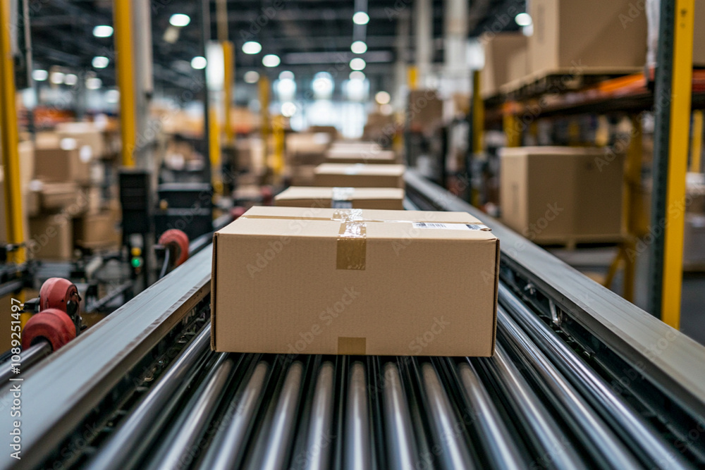 Closeup of multiple cardboard box packages seamlessly Closeup of multiple cardboard box packages seamlessly