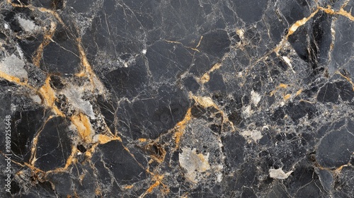 Black marble backdrop with striking yellow veining and a textured, grunge finish, creating a dramatic and elegant visual appeal.