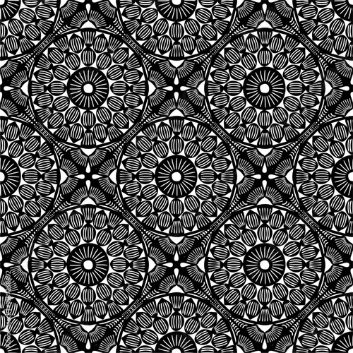 Pattern with crochet granny square wallpaper handmade decorative art design print craft handiwork 	