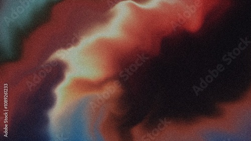 Abstract glowing color wave backdrop noise texture. grainy gradient background