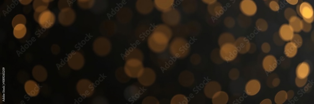 Fototapeta premium Dark vertical abstract background with gold accents and bokeh effect, modern, design, abstract