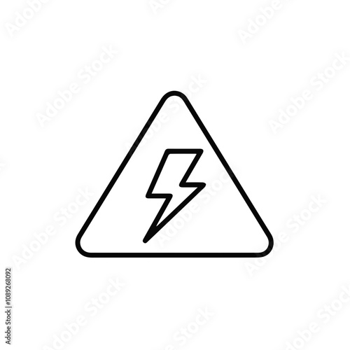 Warning attention icon symbol vector image Illustration 