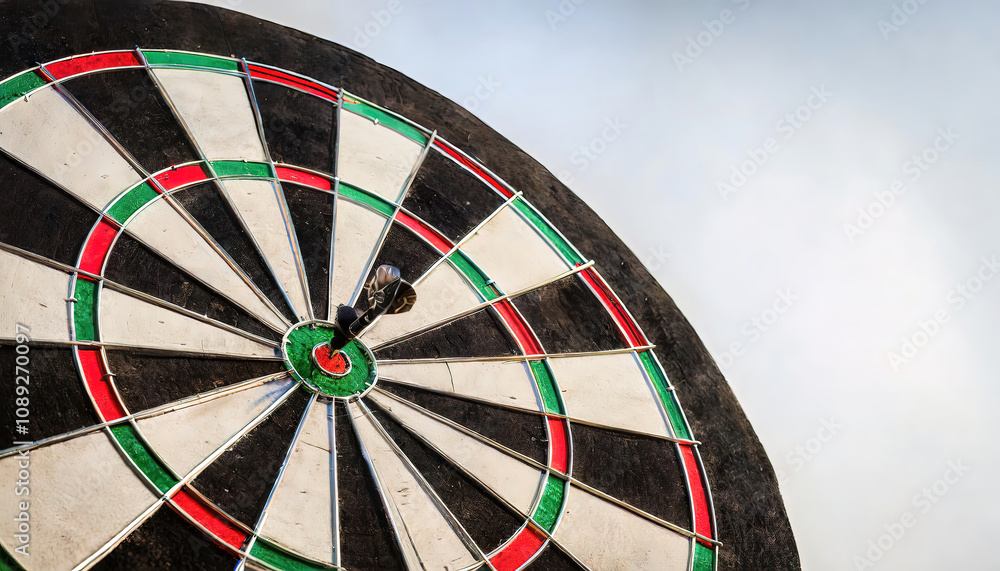 Darts or dart throwing is a competitive sport in which two or more players bare handedly throw small sharp pointed projectiles at a round target known as a dart board. Isolated on white background Darts or dart throwing is a competitive sport in which two or more players bare handedly throw small sharp pointed projectiles at a round target known as a dart board. Isolated on white background