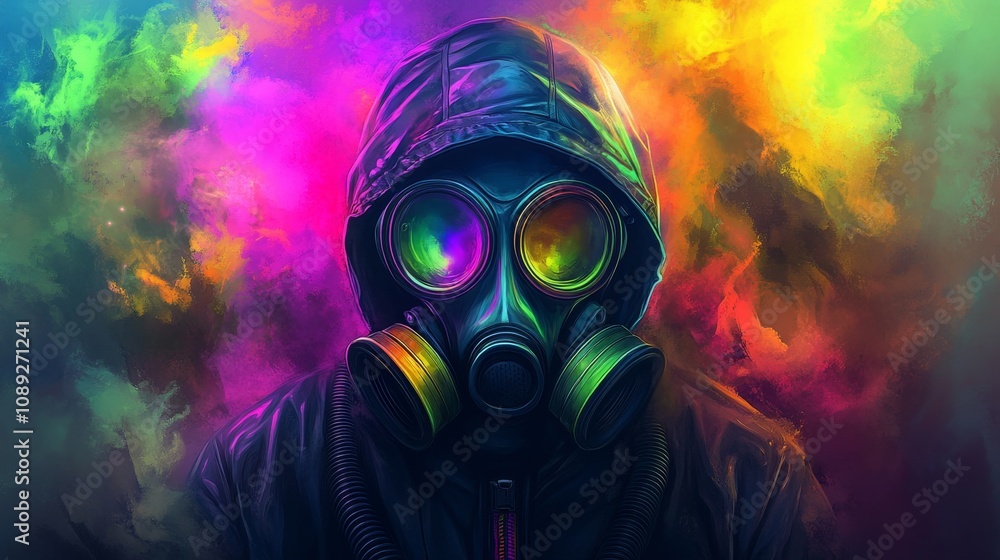 Vibrant Smoke and Steely Gas Mask. Vibrant Smoke and Steely Gas Mask.