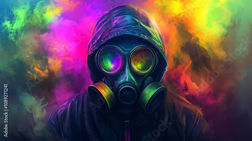 Vibrant Smoke and Steely Gas Mask.