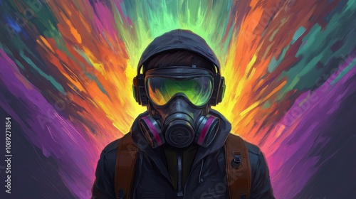 Vibrant Smoke and Steely Gas Mask.