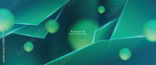 green technology futuristic and innovation background. Environment technology.Abstract technology background.Vector illustration.