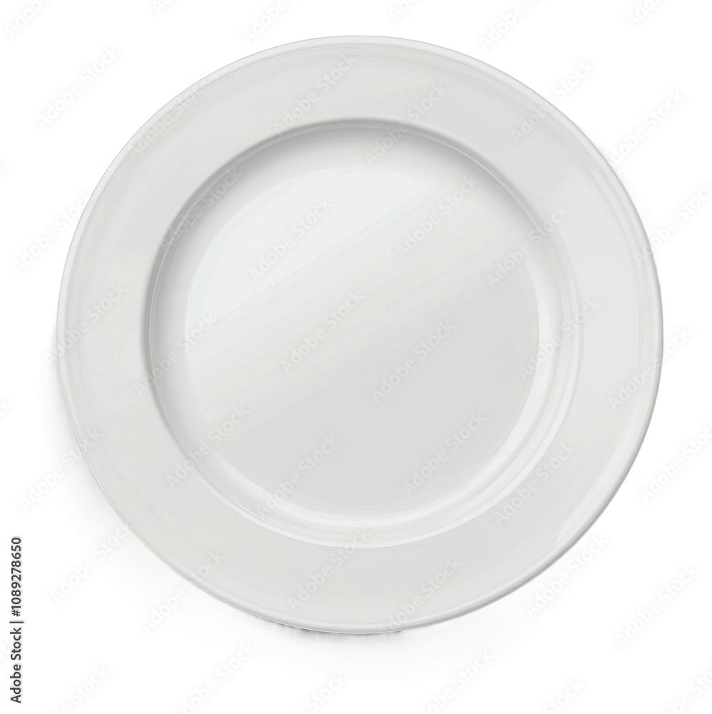 PNG A clean, empty white plate ready for dining PNG A clean, empty white plate ready for dining