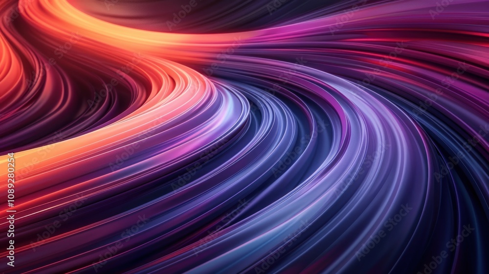 Abstract Swirling Purple and Orange Gradient Abstract Swirling Purple and Orange Gradient
