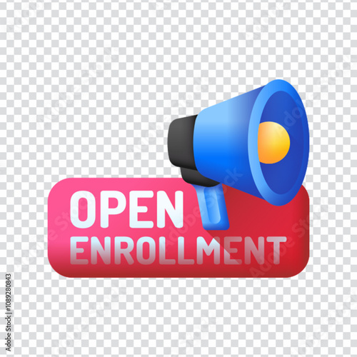 Modern vector icon illustrating the concept of open enrollment, designed in a clean and minimal EPS 10 format. Featuring symbolic elements like forms, checklists, or calendars, it is ideal for use in 