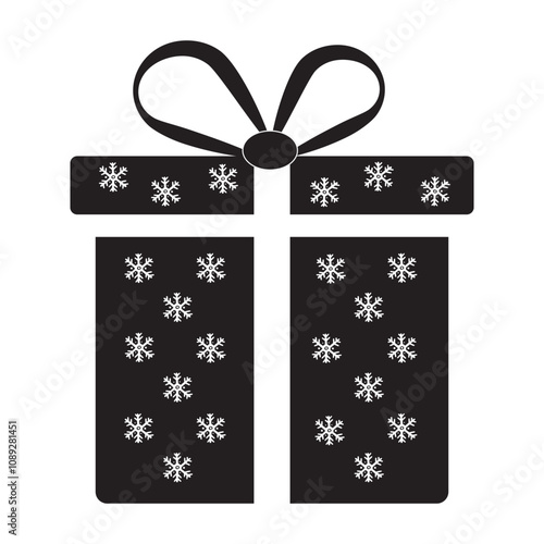 Gift box icon, gift boxes in flat style, surprise gift box for Christmas or birthday isolated on transparent.