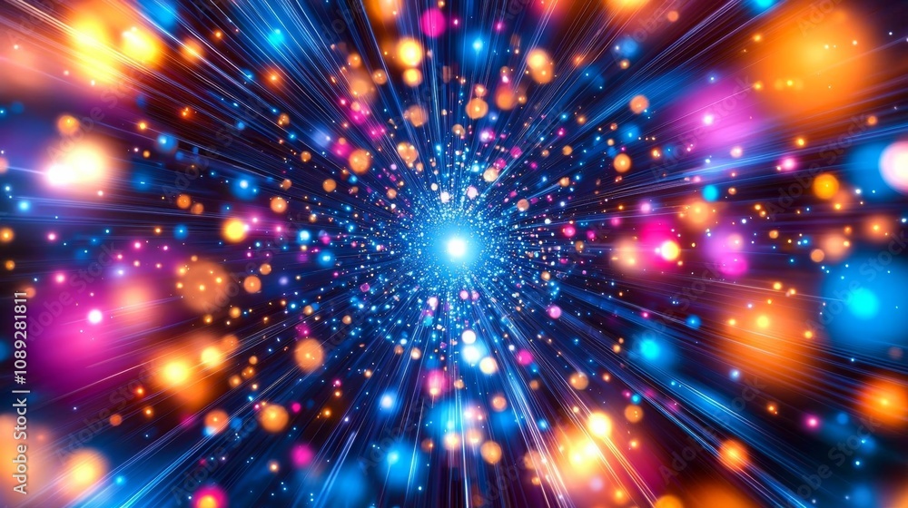 Naklejka premium A dynamic and modern digital technology abstract background