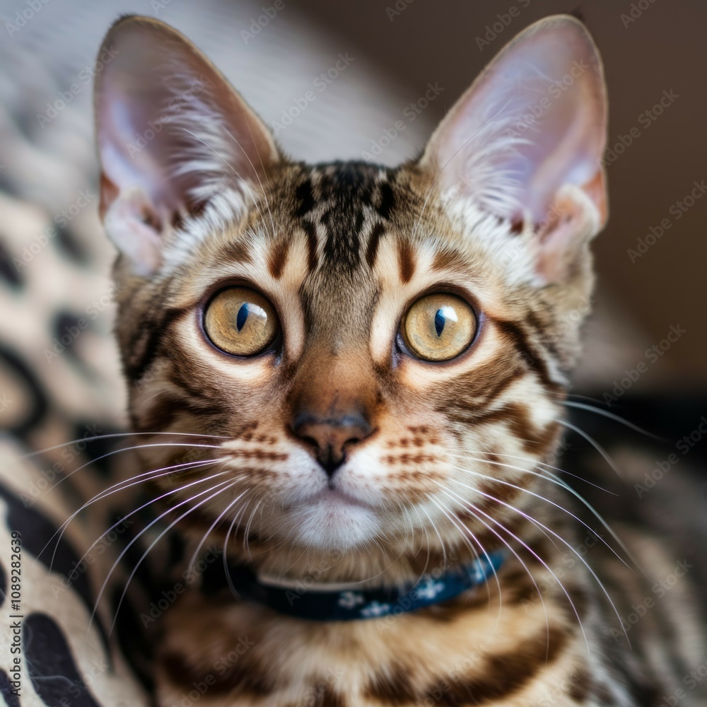 Bengal kitten portrait. Adorable Bengal cat, curious gaze, playful spirit. A symbol of grace and wild beauty. Bengal kitten portrait. Adorable Bengal cat, curious gaze, playful spirit. A symbol of grace and wild beauty.
