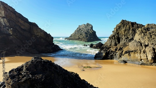 beach in the morning