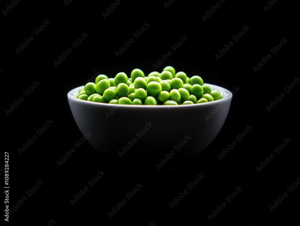fresh green peas in a bowl on a dark background fresh green peas in a bowl on a dark background