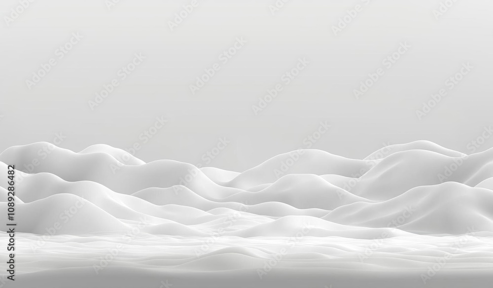 Fototapeta premium Abstract luxury white gradient background used for display product ad and website template, 3D illustration. , isolated on white background, , copy space, copy space for text,