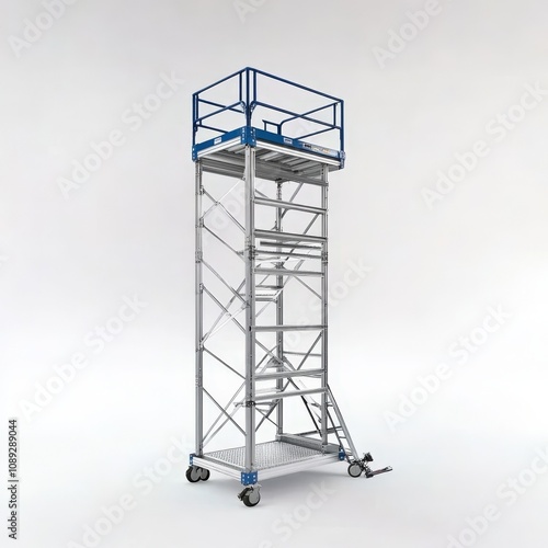 mobile scaffold tower for construction and maintenance tasks