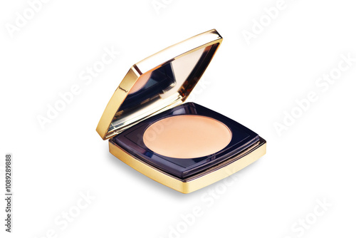 фотографія Luxurious compact make up powder, foldable with a mirror