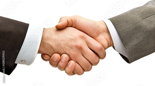 Handshake Between Business Partners Signifying Successful Alliance photo