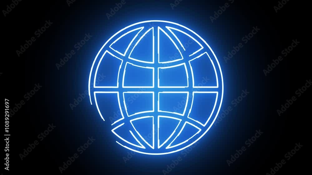 Glowing neon Commerce icon isolated on black background. Glowing neon Commerce icon isolated on black background.