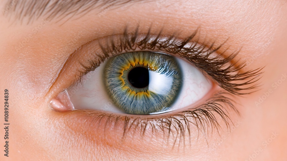 Captivating Iris:A Vivid Close-up of the Human Eye's Intricate Beauty Captivating Iris:A Vivid Close-up of the Human Eye's Intricate Beauty