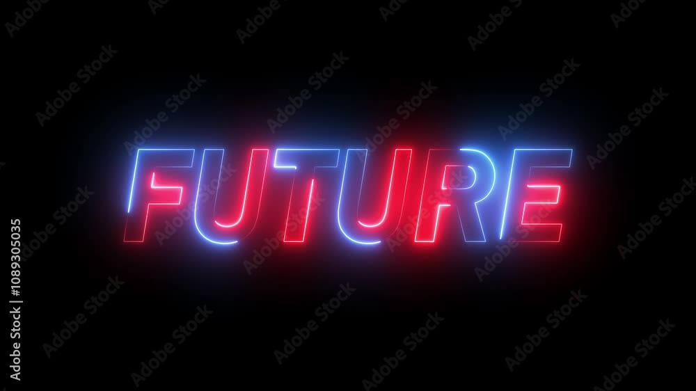 glowing neon Futuristic editable text effect animation with black background. glowing neon Futuristic editable text effect animation with black background.