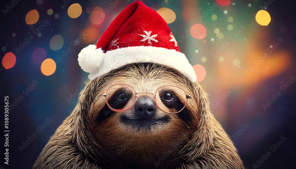 Christmas sloth Christmas sloth