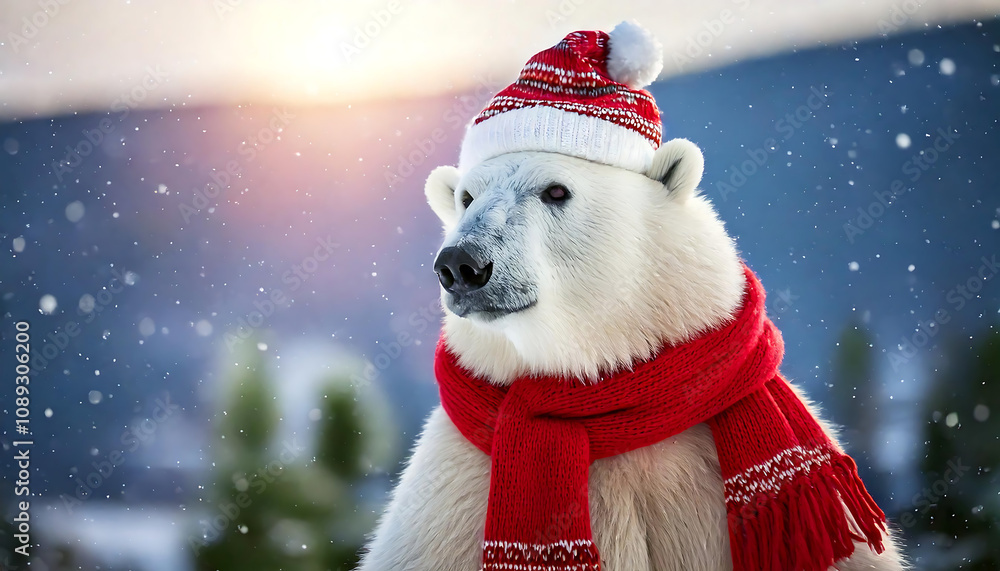 Christmas polar bear Christmas polar bear