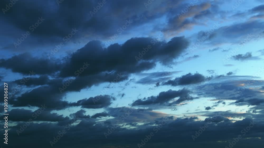 Time lapse of sky with many dark storm clouds Time lapse of sky with many dark storm clouds