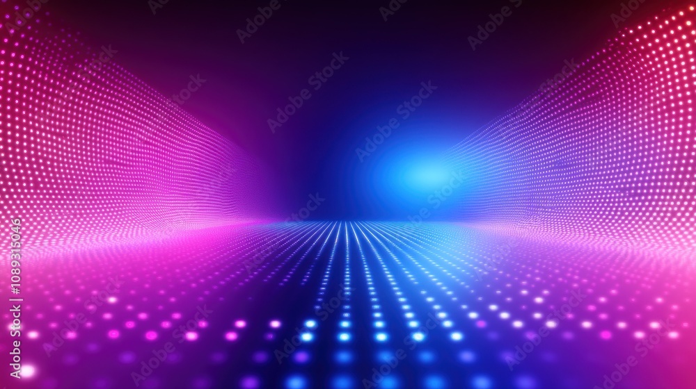 Vibrant Vaporwave Background with Neon Lights Vibrant Vaporwave Background with Neon Lights