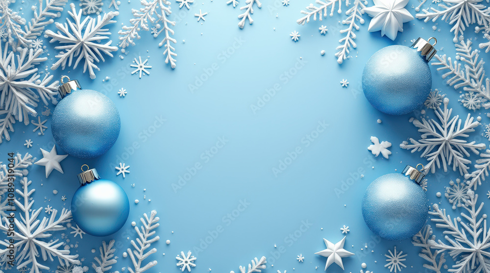 Elegant Blue and White Christmas and Happy Holidays Stock Image with Winter Themes, Snowflakes, and Festive Designs Elegant Blue and White Christmas and Happy Holidays Stock Image with Winter Themes, Snowflakes, and Festive Designs