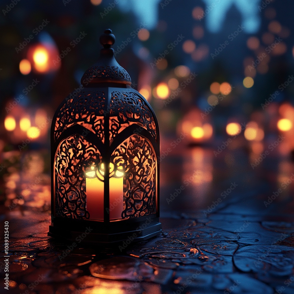 ramadan fanous simple close up generative ai ramadan fanous simple close up generative ai
