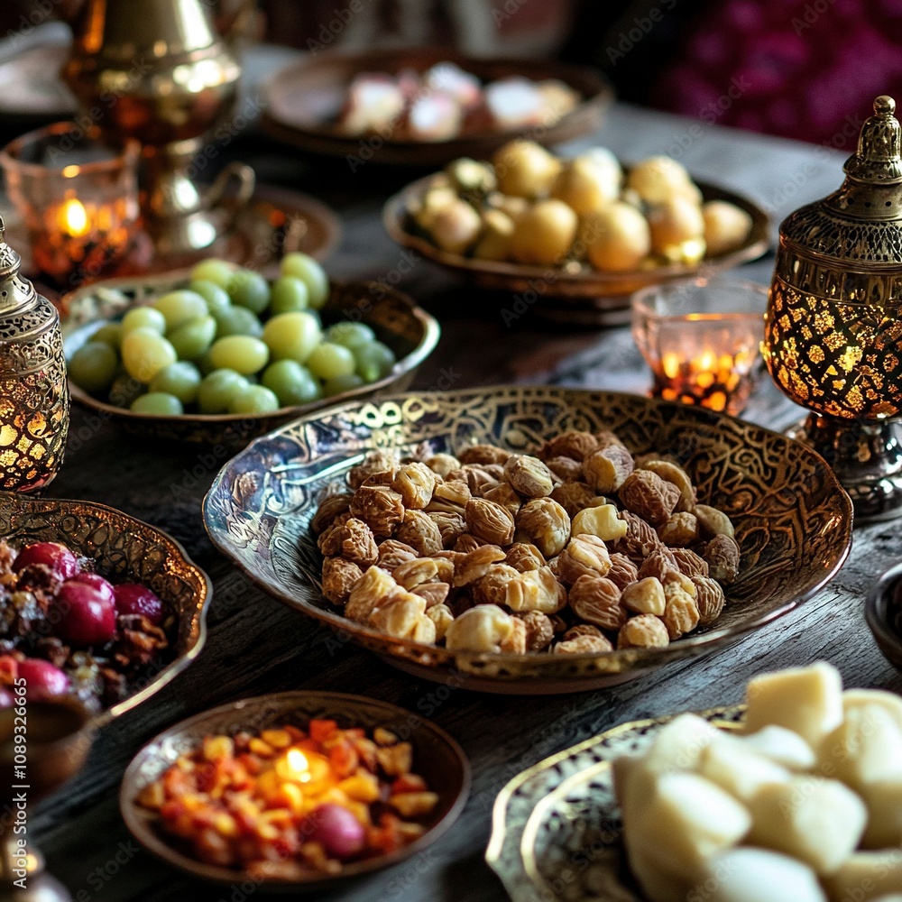 ramadan fanous simple close up generative ai