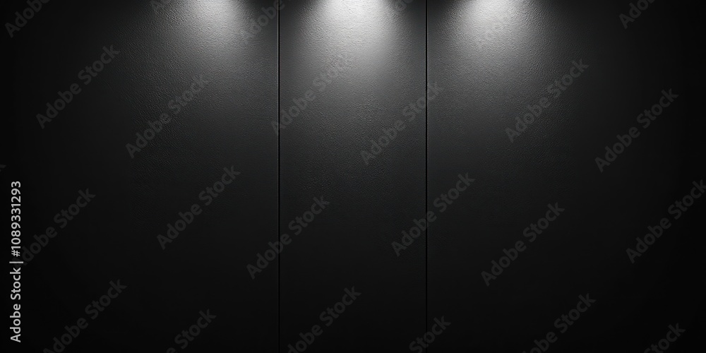 Dark textured wall with three spotlights above Dark textured wall with three spotlights above