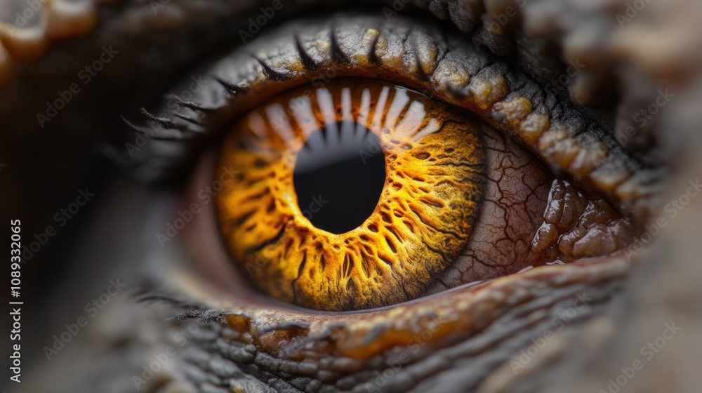 closeup of a reptilian eye showcasing intricate patterns and vibrant colors closeup of a reptilian eye showcasing intricate patterns and vibrant colors