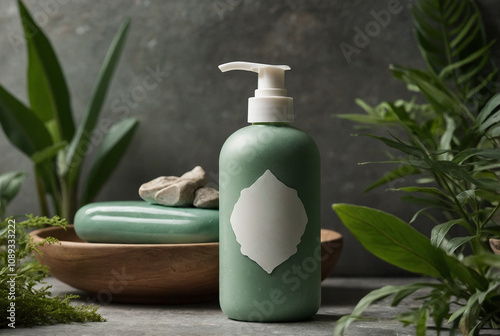 Premium Soap Bottle Mockup for Product Display