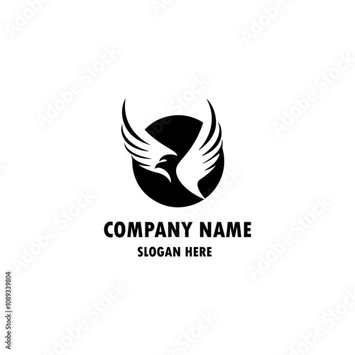 Free vector bird silhouette logo design
 photo