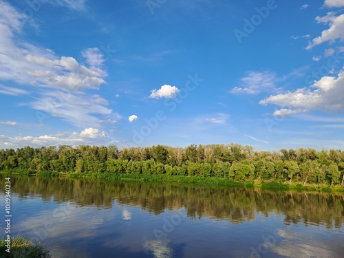 clouds over the lake