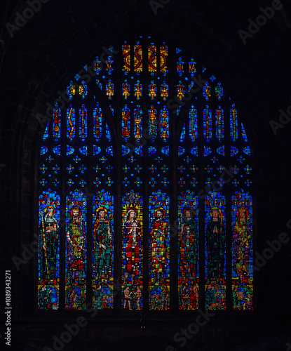 Mosaic Stained Glass  Chester Cathedral