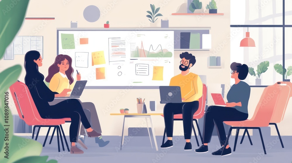 Teamwork Makes the Dream Work: A Collaborative Meeting in a Modern Office Setting Teamwork Makes the Dream Work: A Collaborative Meeting in a Modern Office Setting