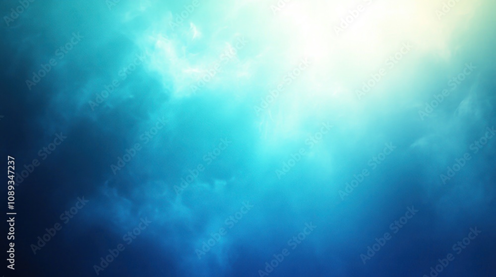 Bright Light Shining Through Blue Clouds Bright Light Shining Through Blue Clouds