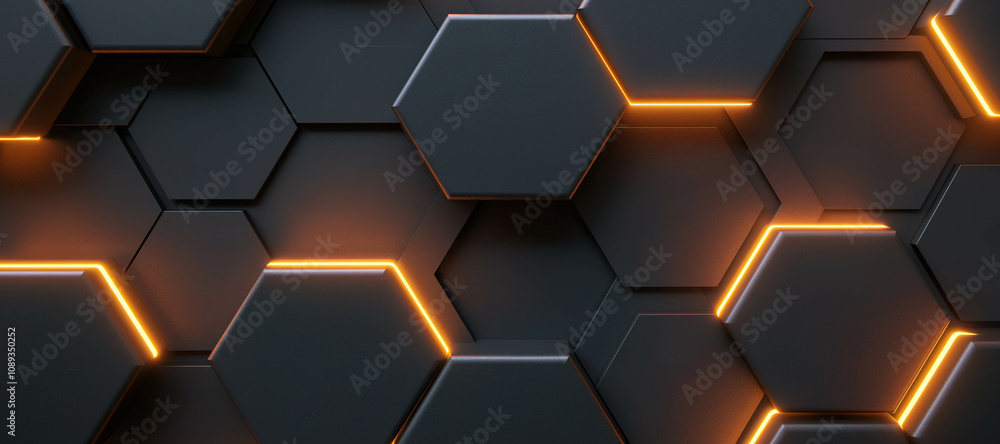 glowing hexagon shaped wall background 18 glowing hexagon shaped wall background 18
