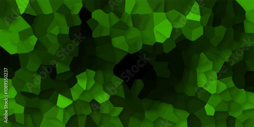 Beautiful multicolor crystallized polygon background. abstract light green Bluck stone tile pattern with shadow. modern wallpaper, trendy simple minimal geometric background abstract mosaic backdrop.